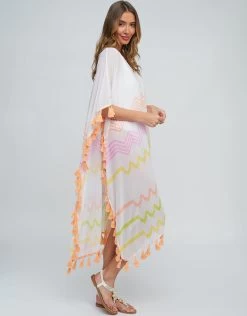 Kayana Maxi Kaftan - Pink -Fashionable Swimwear Store Kyana Maxi Coverup Pink 4