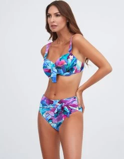 Malena Balcony Bikini Top - Turquoise -Fashionable Swimwear Store Malena Bikini Side