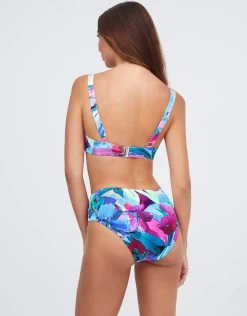 Malena Balcony Bikini Top - Turquoise -Fashionable Swimwear Store Malena Bikini back