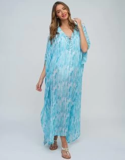 Marina Maxi Kaftan - Blue