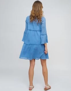 Mercedes Kaftan - Blue -Fashionable Swimwear Store Mercedes Coverup Blue 6