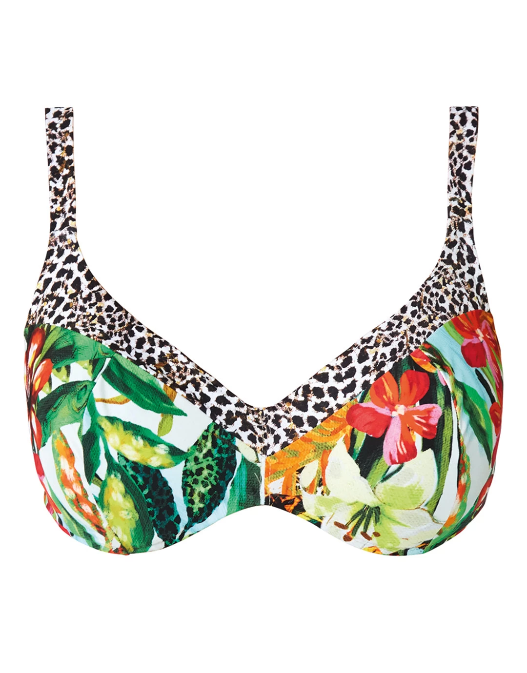 Aruba Plunge Bikini Top - Jungle Print 7 Aruba Plunge Bikini Top - Jungle Print - Image 5