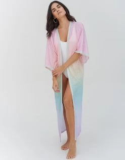 Ombre Rainbow Kimono - Pastel