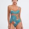 Ornela V Neck Swimsuit - Multi