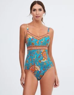 Ornela V Neck Swimsuit - Multi