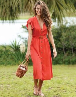 Dune Dress - Red