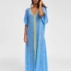 Inca Abaya Dress - Blue 1 Inca Abaya Dress - Blue -Fashionable Swimwear Store PITUSA IncaAbaya BLUE