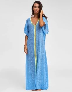 Inca Abaya Dress - Blue