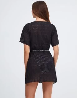 Portofino Mini Dress - Black -Fashionable Swimwear Store Portofino0552