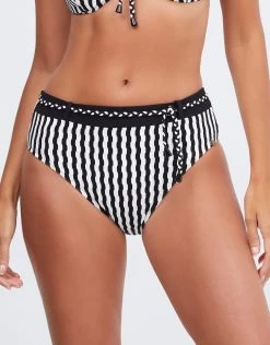 Portofino Maxi Bikini Pant - Black And White