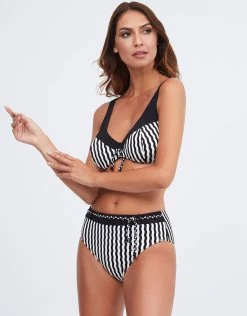 Portofino Maxi Bikini Pant - Black And White -Fashionable Swimwear Store Portofino0621