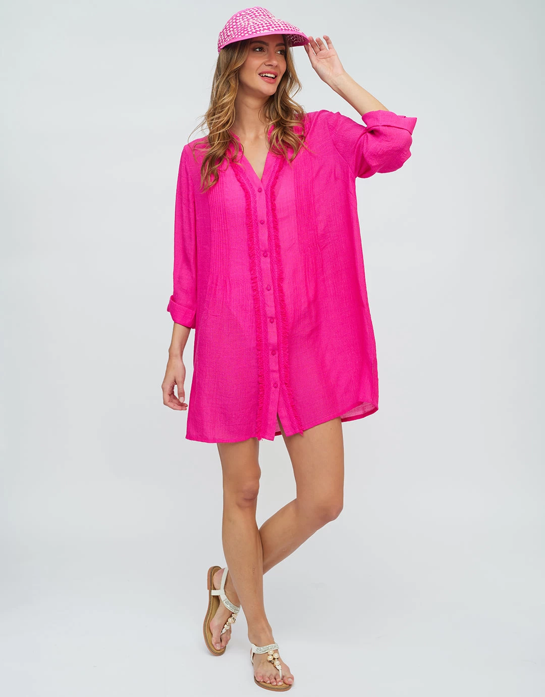 Reeva Shirt - Fuchsia 4 Reeva Shirt - Fuchsia - Image 2