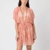 Rhodes Kaftan - Coral -Fashionable Swimwear Store Rhodes Kaftan