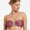 Lalita Bandeau Bikini Top - Orchid -Fashionable Swimwear Store S29 J40418Orchid J3902Orchid 21638 JETS D1 0922 FL TOP