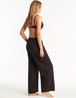 Sunset Beach Pant - Black -Fashionable Swimwear Store S31 SL9094SS 3