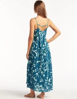 Retreat Sun Dress - Petrol Blue 7 Retreat Sun Dress - Petrol Blue -Fashionable Swimwear Store S61 SL9077RT 3