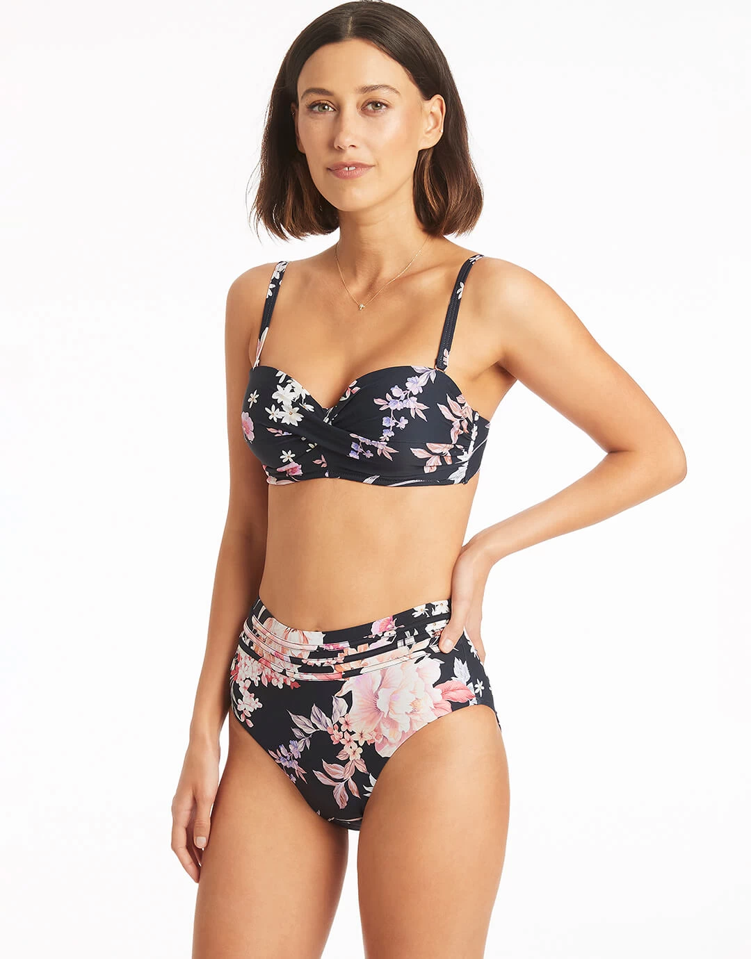 Martini Twist Bandeau Bikini Top - Black 6 Martini Twist Bandeau Bikini Top - Black - Image 4