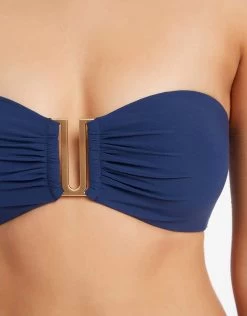 Jetset U Trim Bandeau Bikini Top - Pacific Blue -Fashionable Swimwear Store S74 J40256PacificBlu J3775PacificBlu 21638 JETS D3 0667