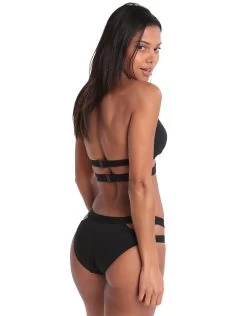 Seafolly Active Halter Bikini Top - Black -Fashionable Swimwear Store SF Active SPLITBIKINI Blk BACK