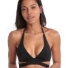 Seafolly Active Halter Bikini Top - Black -Fashionable Swimwear Store SF Active SPLITBIKINI Blk TOP