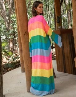 Sequin Rainbow Kaftan - Brights 11 Sequin Rainbow Kaftan - Brights -Fashionable Swimwear Store SRK BRI 2