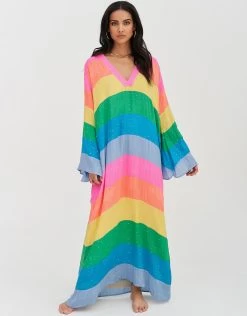 Sequin Rainbow Kaftan - Brights