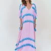 Silky Tassel Kaftan - Candy Pink 1 Silky Tassel Kaftan - Candy Pink -Fashionable Swimwear Store STK CPK