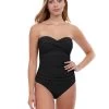 Profile Tutti Frutti Bandeau Swimsuit - Black 1 Profile Tutti Frutti Bandeau Swimsuit - Black -Fashionable Swimwear Store XTT2013 001 F