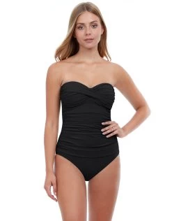 Profile Tutti Frutti Bandeau Swimsuit - Black