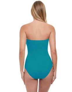 Profile Tutti Frutti Bandeau Swimsuit - Turquoise -Fashionable Swimwear Store XTT2013 440 B M