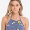 Supercolour Solar Crop Top - Denim 1 Supercolour Solar Crop Top - Denim -Fashionable Swimwear Store banana moon teens supercolour solar crop top denim