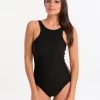 Sex On The Beach High Neck One Piece - Black