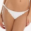 Ostuni Scallop Tie Side Pant - White -Fashionable Swimwear Store heidi klein ostuni scallop tie side pant white
