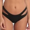 Jetset Banded Regular Side Split Pant - Black -Fashionable Swimwear Store jets jetset banded regular side split pant white