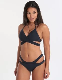 Jetset Crossover Top - Ink -Fashionable Swimwear Store jets jetset crossover top ink 4