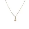 Set Sail Anchor Necklace - White