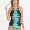 Sea Halter Straps Maillot - Print -Fashionable Swimwear Store lenny niemeyer sea halter straps maillot print