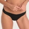 Sea Bliss Brazilian Pant - Shiny Black -Fashionable Swimwear Store lepel london sea bliss brazilian pant shiny black