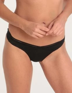 Sea Bliss Brazilian Pant - Shiny Black