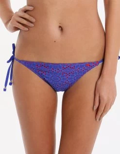 Summer Days Tie Side Pant - Blue Red