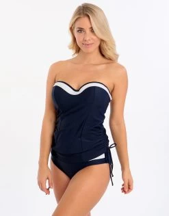 Panache Anya Cruise Classic Pant - Navy And White -Fashionable Swimwear Store panache anya cruise classic pant navy and white 4