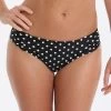 Panache Anya Spot Gather Pant - Black And White -Fashionable Swimwear Store panache anya spot gather pant black and white
