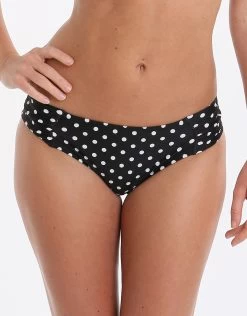 Panache Anya Spot Gather Pant - Black And White