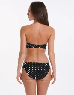 Panache Anya Spot Gather Pant - Black And White -Fashionable Swimwear Store panache anya spot gather pant black and white 3