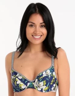 Panache Elle Balconnet Bikini Top - Cobalt Floral