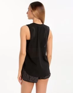 Seafolly Geo Mesh Tank - Black -Fashionable Swimwear Store seafolly geo mesh tank black 3