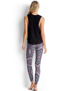 Seafolly Geo Mesh Tank - Black -Fashionable Swimwear Store seafolly geo mesh tank black 6