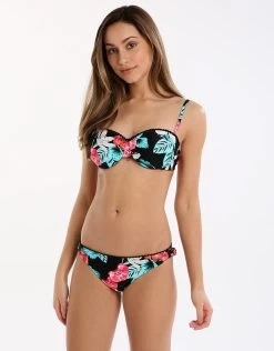 Seafolly Island Vibe Brazilian Pant - Black -Fashionable Swimwear Store seafolly island vibe brazilian pant black 4