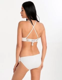 Seafolly Swim Quilted Fixed Tri Bikini Top - White -Fashionable Swimwear Store seafolly quilted fixed tri white 3