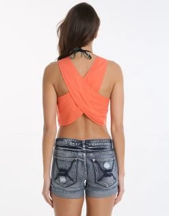 Seafolly Rails Top - Nectarine -Fashionable Swimwear Store seafolly rails top nectarine 3